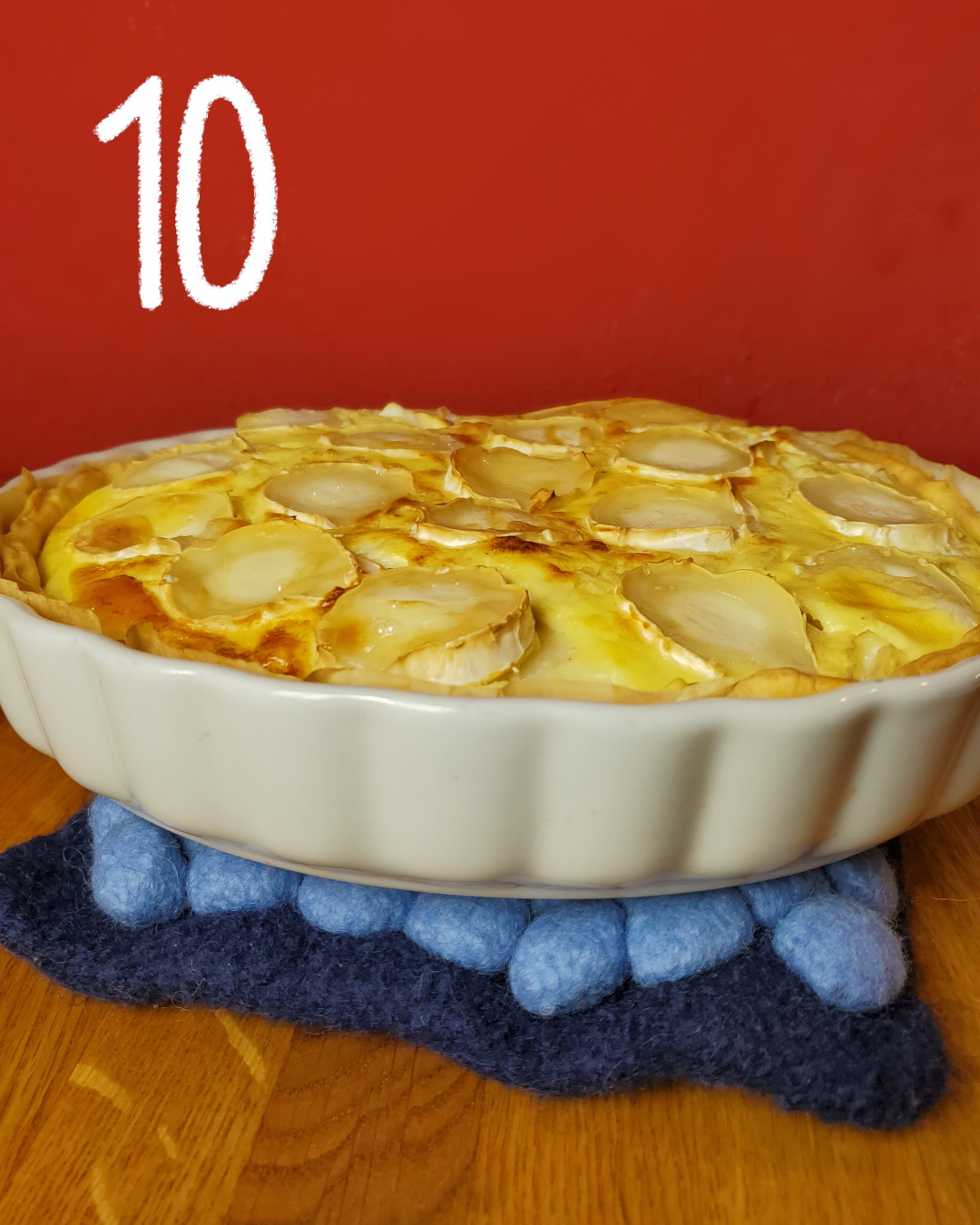 Topfuntersetzer mit großen gefilzten Noppen