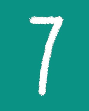 Weiße Kreidesieben auf Resedagrün