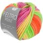 Preview: Ein Knäuel Feltro Print Farbe 1305 Gelbgrün/Orange/Pink/Narzissengelb