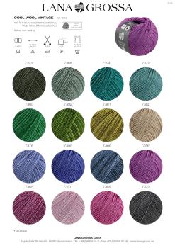 Farbkarte Cool Wool Vintage 2026