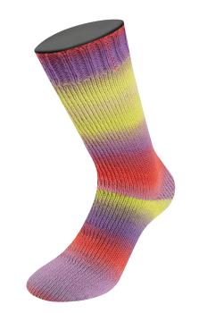 Socke aus der Meilenweit 100 Color Mix Multi in der Farbe 8021