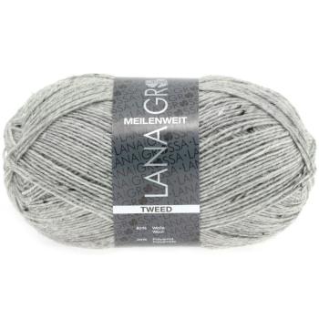 Meilenweit 100 Tweed Farbe 110 Grau meliert