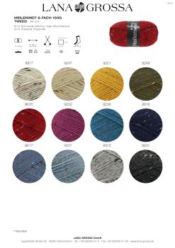 Preview: MW 150 Tweed Farbkarte 2025/26