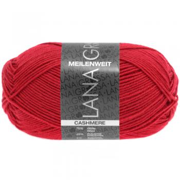 Ein Knäuel Meilenweit 50 Cashmere in Farbe 6 Rot