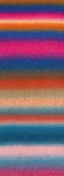 Preview: Farbmuster der Candy Farbe 6 Fuchsia/Grünbeige/Orange/Dunkelblau/Pink/ Lachs/Violett/Braun