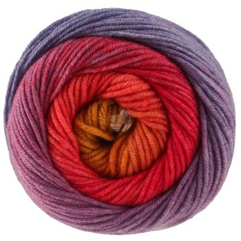 Ein Knäuel Cool Wool Big Color Farbe 4048 Hell-/Weinrot/Rotviolett/Petrolblau/Oliv/Curry/ Orange