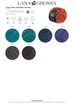 Preview: Farbkarte Cool Wool Superbig Vintage 1