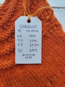 Strickprobe Corallo Info 1