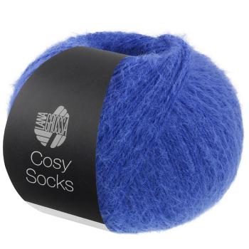 Ein Knäuel der Cosy Socks in Farbe 15 Royal