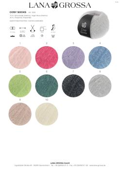 Preview: Farbkarte der Cosy Socks