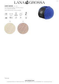 Preview: Farbkarte 2 der Cosy Socks H/W 2026