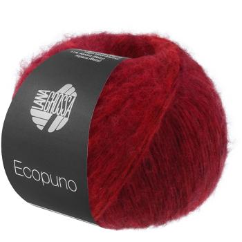 Ein Knäuel Ecopuno Sfumato Farbe 706 Rot/ Schwarz