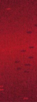 Preview: Farbmuster der Ecopuno Sfumato Farbe 706 Rot/ Schwarz