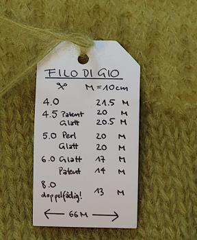 Preview: Infos zur Strickprobe Filo di Gio