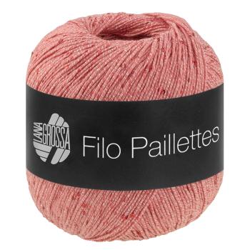 Ein Knäuel Filo Paillettes Farbe 6 Lachs