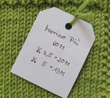 Infos zur Strickprobe Merino Più