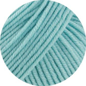 Preview: Farbmuster der Merino Più Farbe 3 Mintgrün
