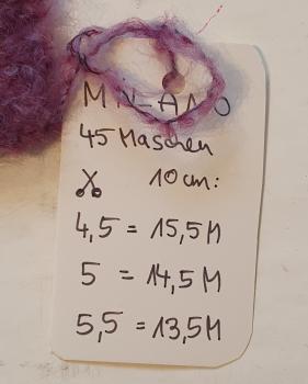 Infos zur Strickprobe Milano
