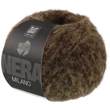 Milano von Lana Grossa Farbe 10 Dunkelbraun meliert