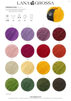 Farbkarte Mohair di Gio 2026/1