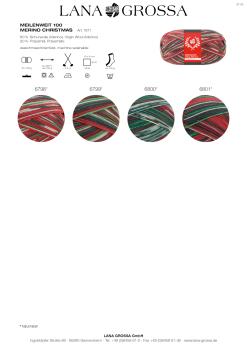 Preview: Farbkarte Meilenweit 100 Merino Christmas  2025