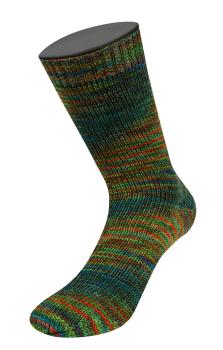 Eine Socke aus Meilenweit 100 Sooty Farbe 6224