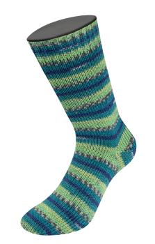 Socke aus der Meilenweit 150 Freddo Farbe 9736