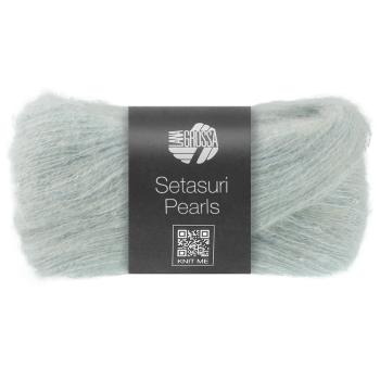 Ein Knäuel Setasuri Pearls Farbe 209 Zartblau