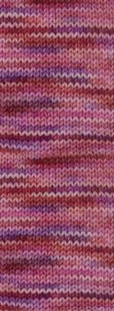 Preview: Farbmuster der Vintage Socks Multi Farbe 1058 Hellrosa/Rosa/Pink/Weinrot/Brombeer/Lachsrot/ Violett