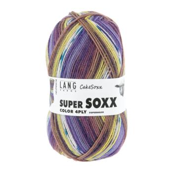 Preview: Ein Knäuel  der Super Soxx CakeSoxx Farbe 543 Birthday Cake