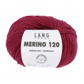 Merino 120 Farbe 162 Himbeerrot