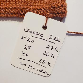 Strickprobe Classic Silk Infos