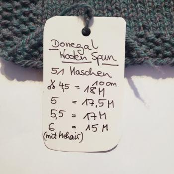 Donegal Woolen Spun Strickprobe Infos