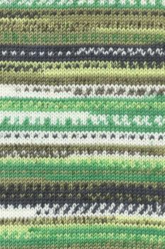 Merino 120 Color Farbe 10 Grün/ Oliv/ Limone/ Offwhite