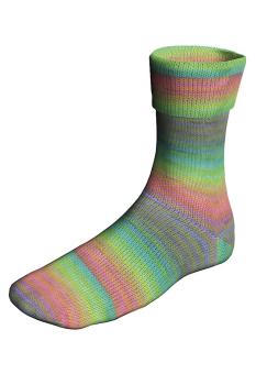 Super Soxx 6fach Color Farbe 529 Grün/ Rosa/ Lila