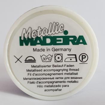 Preview: Spulenbeschriftung des Metallic Beilaufgarnes von Madeira