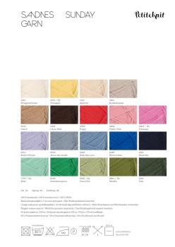 Preview: Farbkarte Sunday Petit Knit 2026