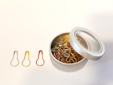 Preview: Maschenmarkierer in silber- , gold- und kupferfarben.