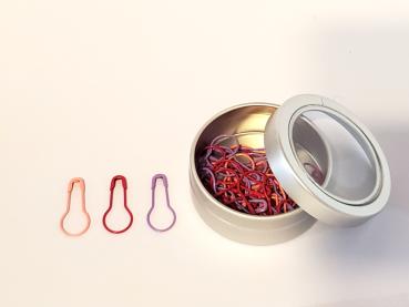 Preview: Maschenmarkierer in rosa, rot und helllila