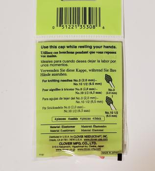 Rückseite der Verpackung große Nadelstopper