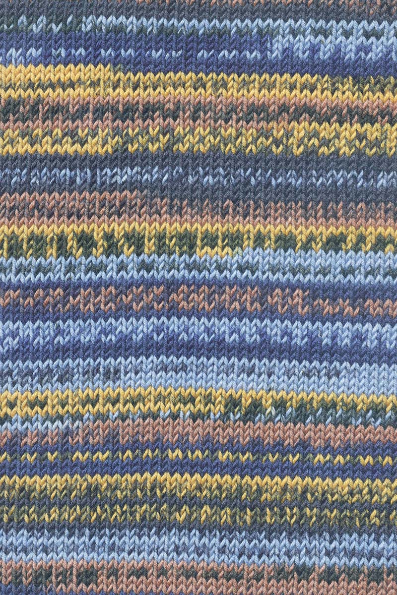 6 Hellblau/ Gelb/ Braun/ Dunkelblau
