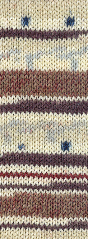 726 Schwarz-/Graubraun/Ecru/Hellbeige/Nachtblau/ Dunkelrot/Hellgrau Gestreift / mit Jacquard 