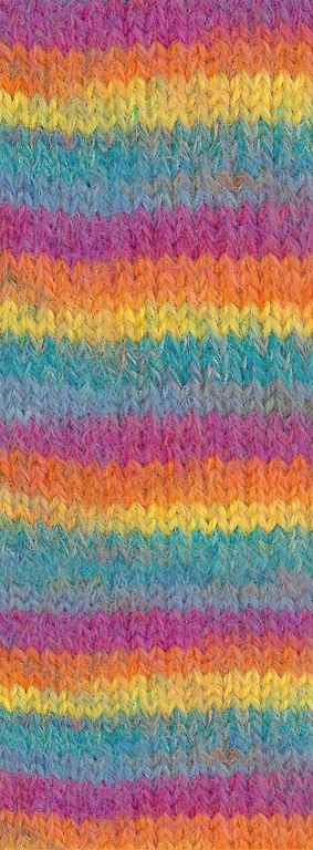 151 Petrol/Rauchblau/Fuchsia/Orange/Gelb 