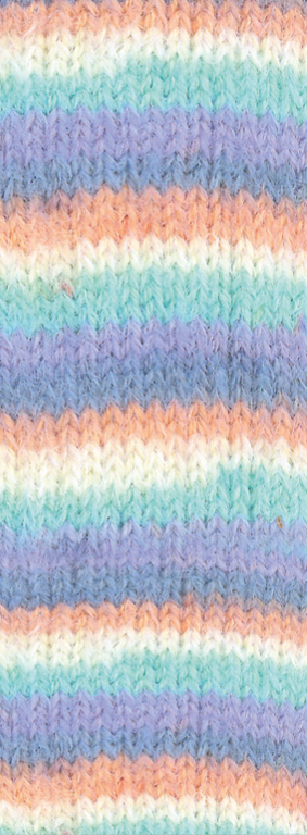 153 Lavendel/Graublau/Lachs/Creme/Türkis 