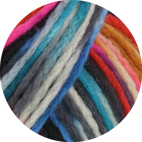 4 Pink/Dunkelviolett/Hellblau/Blau/Bernstein/ Anthrazit