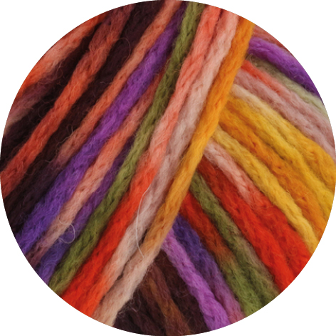 7 Dottergelb/Violett/Brombeer/Lachs/Puderrosa