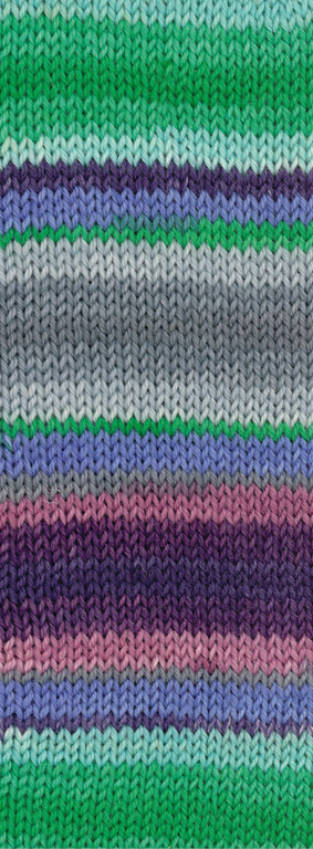 130  Smaragd/Türkis/Dunkel-/Blauviolett/Hellgrau/ Grau/Altrosa/Brombeer Gestreift 