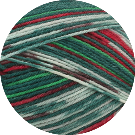 6800  Rot/Dunkel-/Hellgrün/Weiß/Dunkelrot 