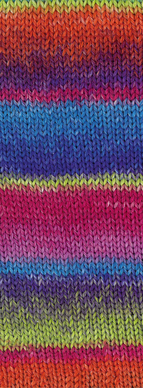 5453  Frühlingsgrün/Rostrot/Blauviolett/Zyklam/ Blau/Royal/Fuchsia 