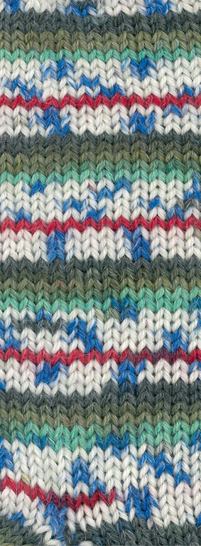 1111 Moos-/Graugrün/Jade/Weiß/Dunkelrot/Jeans 